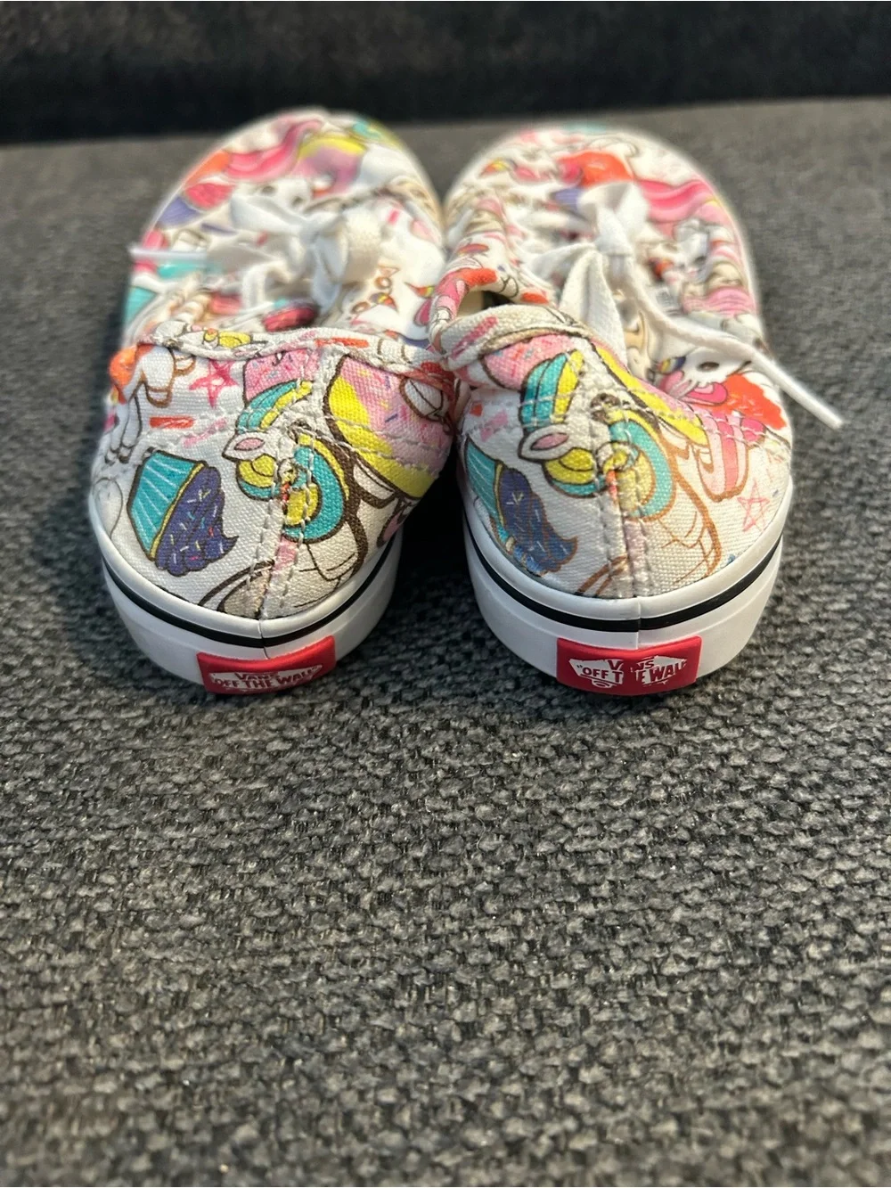 Vans Kids Unicorn & Sweets Canvas Sneakers - White/Pastel